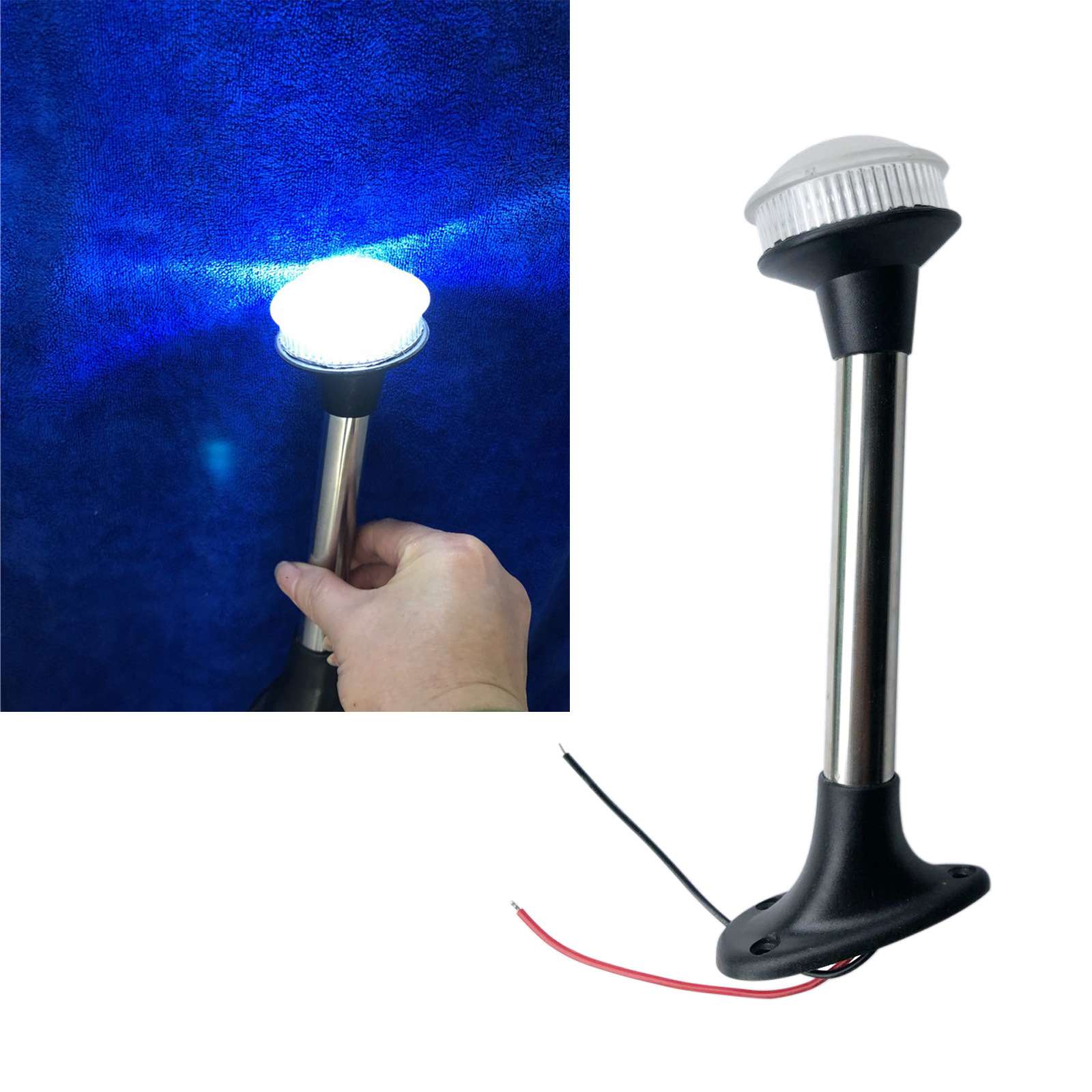 LED 2W12V24V 9英寸固定式环照灯 船用游艇用灯具配件