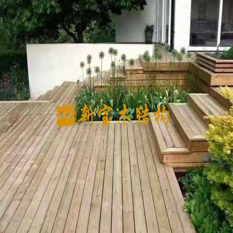 防腐木地板户外实木地板厂家木平台露台花园庭院地板室外地板地垫