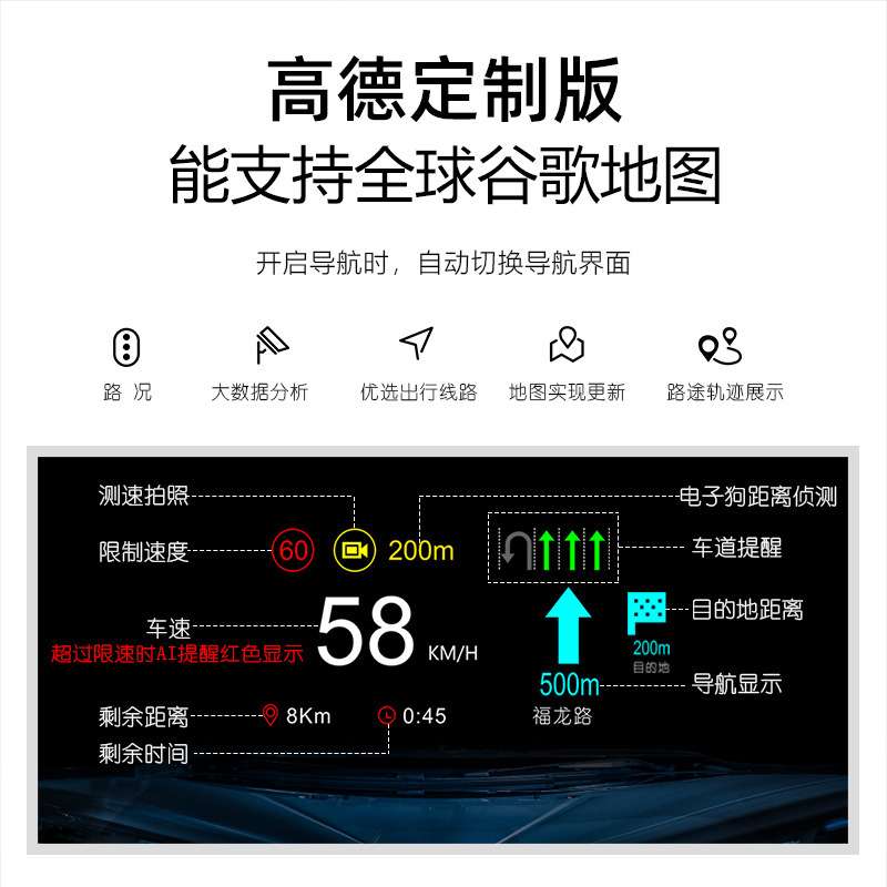 适用毛豆model3的hud抬头显示器车速挡位转向灯无损改装液晶仪表