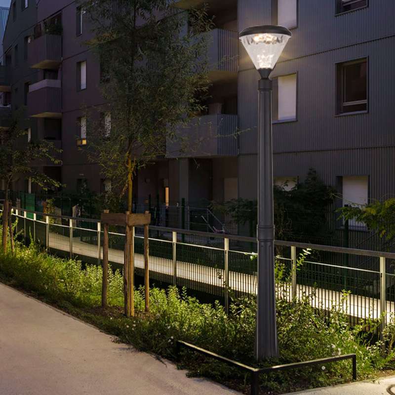 户外led太阳能庭院灯 公园花园市政工程道路照明别墅双头三头路灯