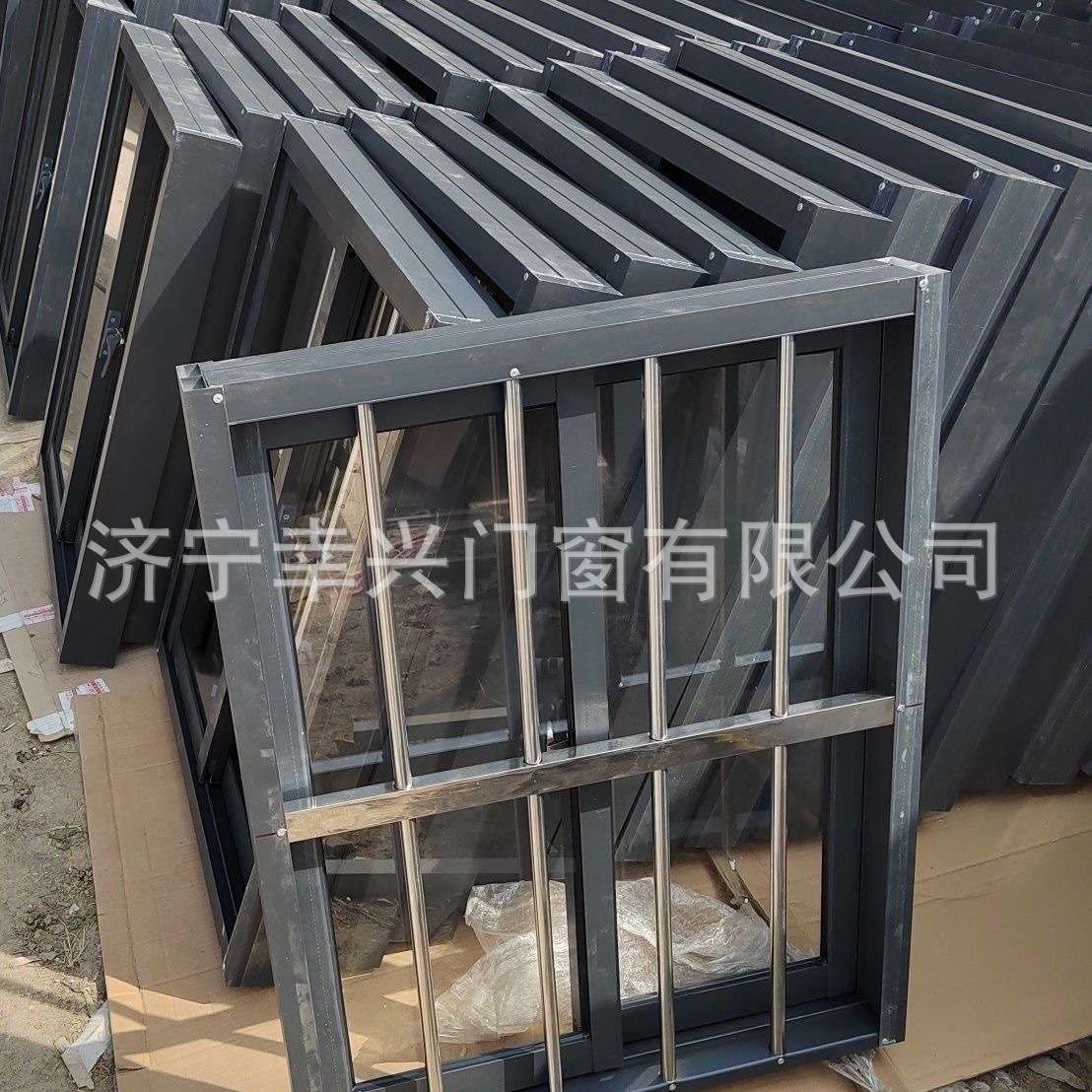 铝合金窗户农村自建房不锈钢防盗窗活动板房推拉窗乡下厨房一体窗