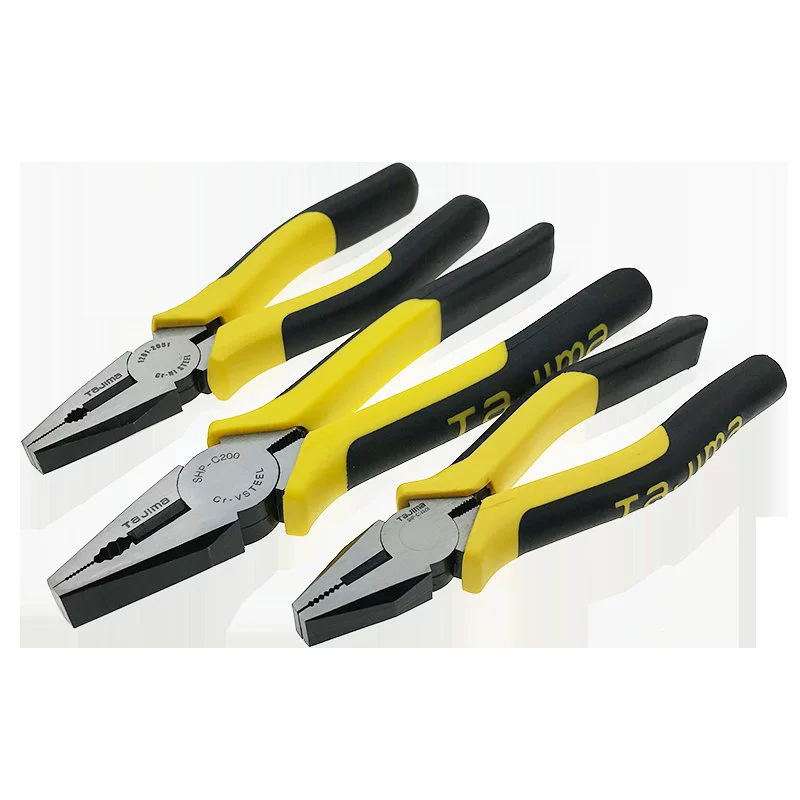 田岛工具钢丝钳SHP-C160/C180/C200花齿6寸7寸8寸钳子五金工具