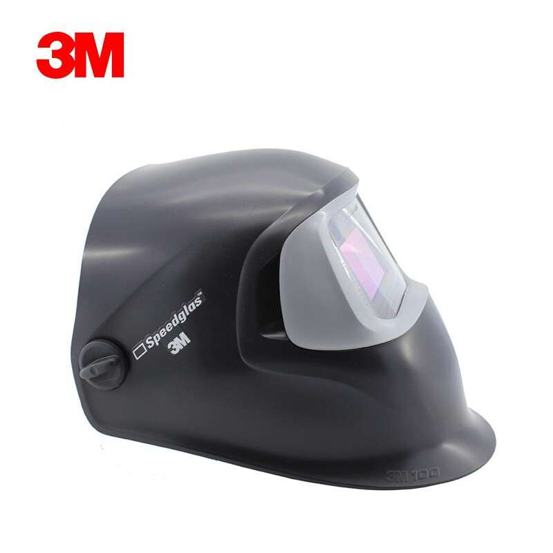 3M100V自动变光电焊焊接氩弧焊面罩头戴式烧焊专用防飞沫紫外线