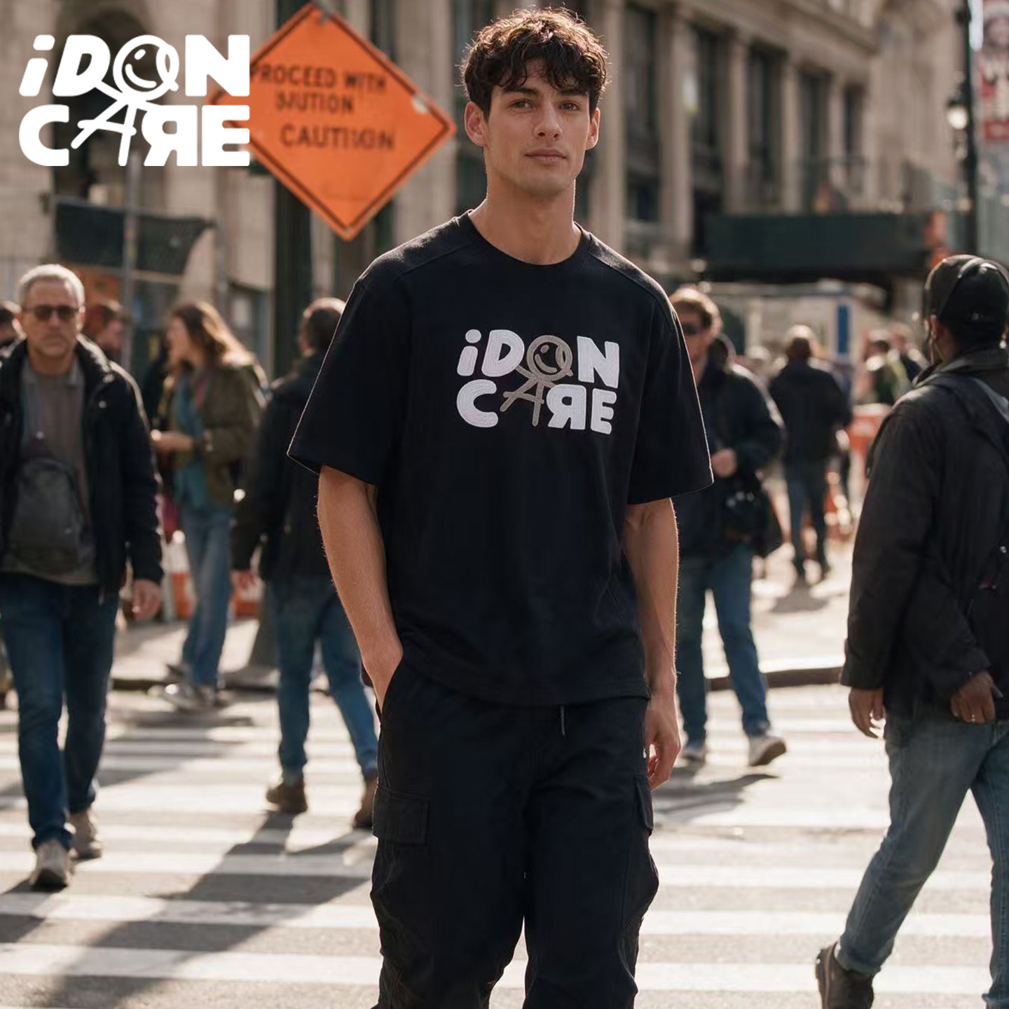 idoncare独家设计感纯棉情侣上衣图片