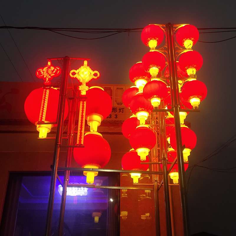 亚克力灯笼户外防水塑料连串南瓜灯笼市政道路工程亮化景观装饰灯