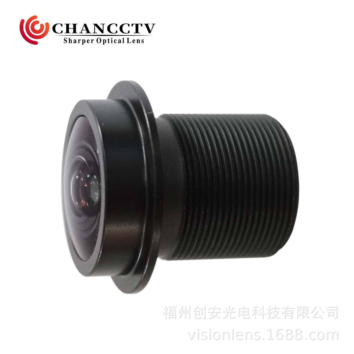 创安光电 3.93mm 1/1.8″F1.6运动相机安防广角智能AI镜头