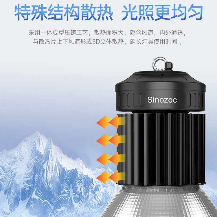 兆昌工矿灯100w150w200w吸顶灯厂房吊灯车库灯工业照明灯足瓦高亮
