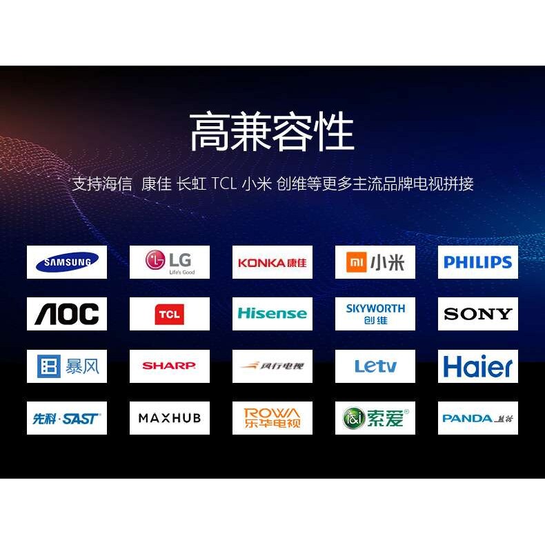 现货4K液晶电视拼接盒1进4出HDMI控制处理视频屏幕多画面拼接器