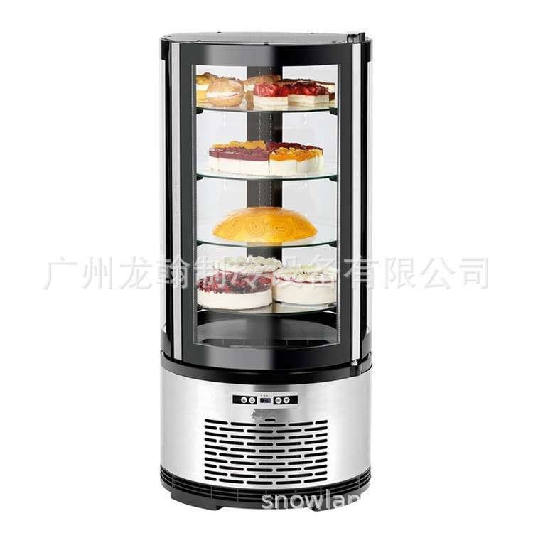 圆形旋转蛋糕柜圆弧玻璃冷藏展示柜蛋糕保鲜柜风冷柜小型
