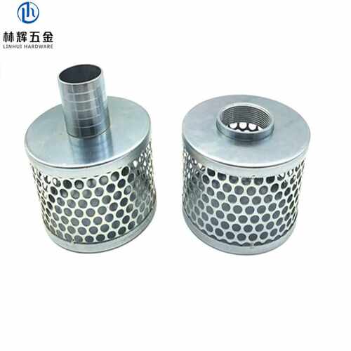 钢过滤器耦合 铁镀锌防尘罩strainer 污水处理过滤桶 铁镀锌滤筒