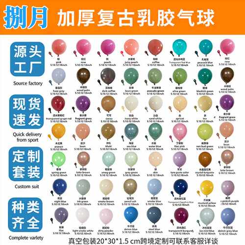 AliExpress复古气球Balloons 告白求婚派对生日装饰场景布置用品