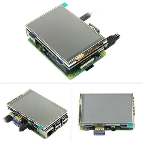 树莓派3.5寸高清 HDMI显示器 Raspberry Pi LCD触摸屏 MPI3508