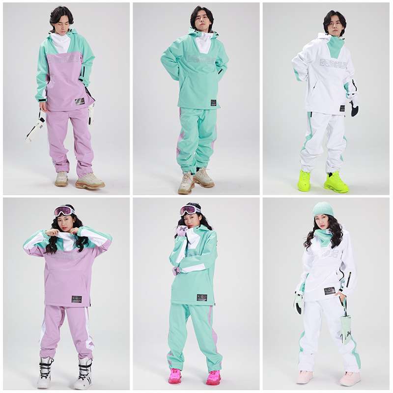 23新款单板滑雪服男女套装情侣冬雪场户外防风防水时尚加厚保暖