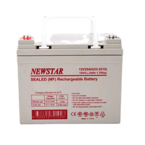 NEWSTAR蓄电池12V33AH( 33-3312)密封铅酸可充电铅酸电池 (AGM)