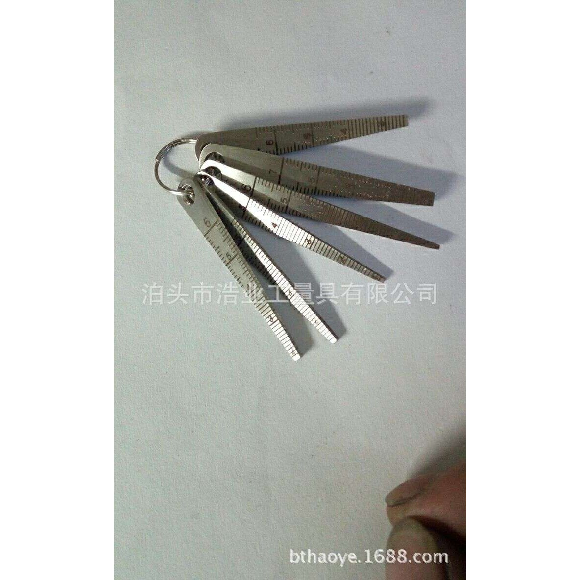 间隙尺六件套 汽车铁路 楔形塞尺 锥形尺间隙尺 内径尺孔径规