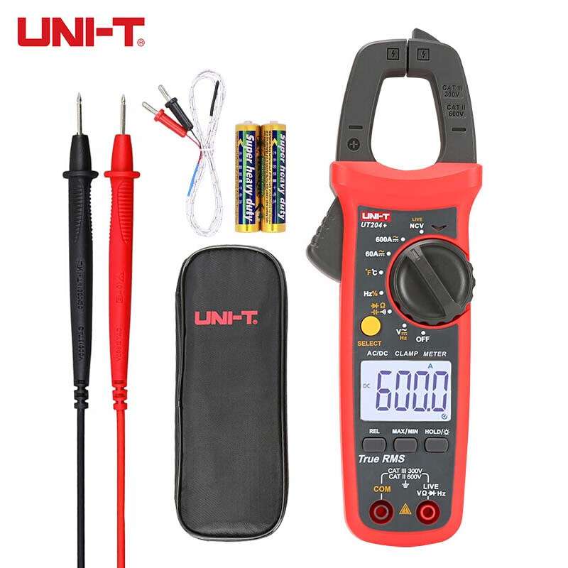 优利德(UNI-T)UT204+钳形万用表交直流钳型电流表真有效值600A图片