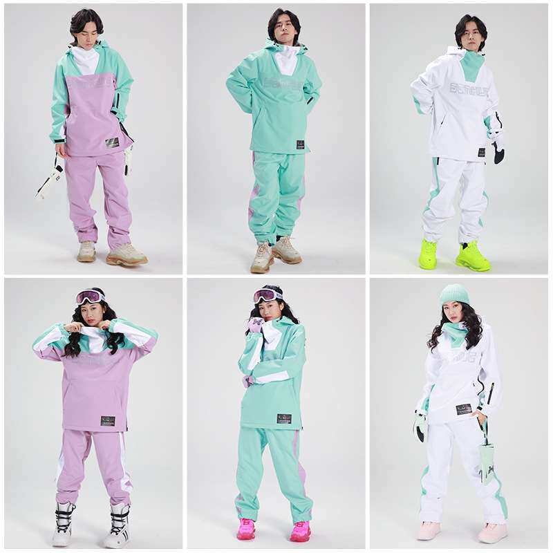 23新款单板滑雪服男女套装情侣冬雪场户外防风防水时尚加厚保暖