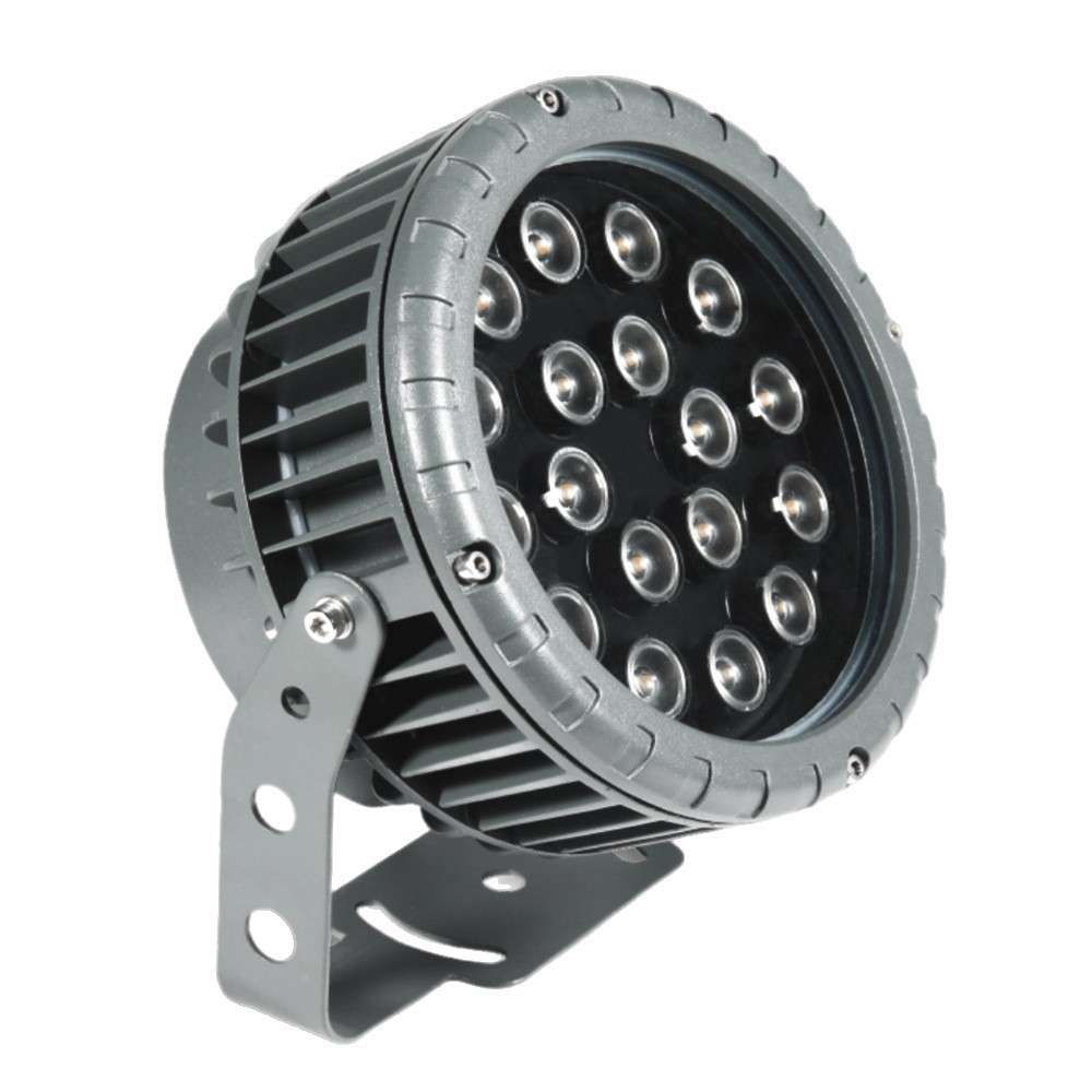 LED投光灯5W9W12W18WRGB单色照树灯投光灯插地式庭院灯车轮款