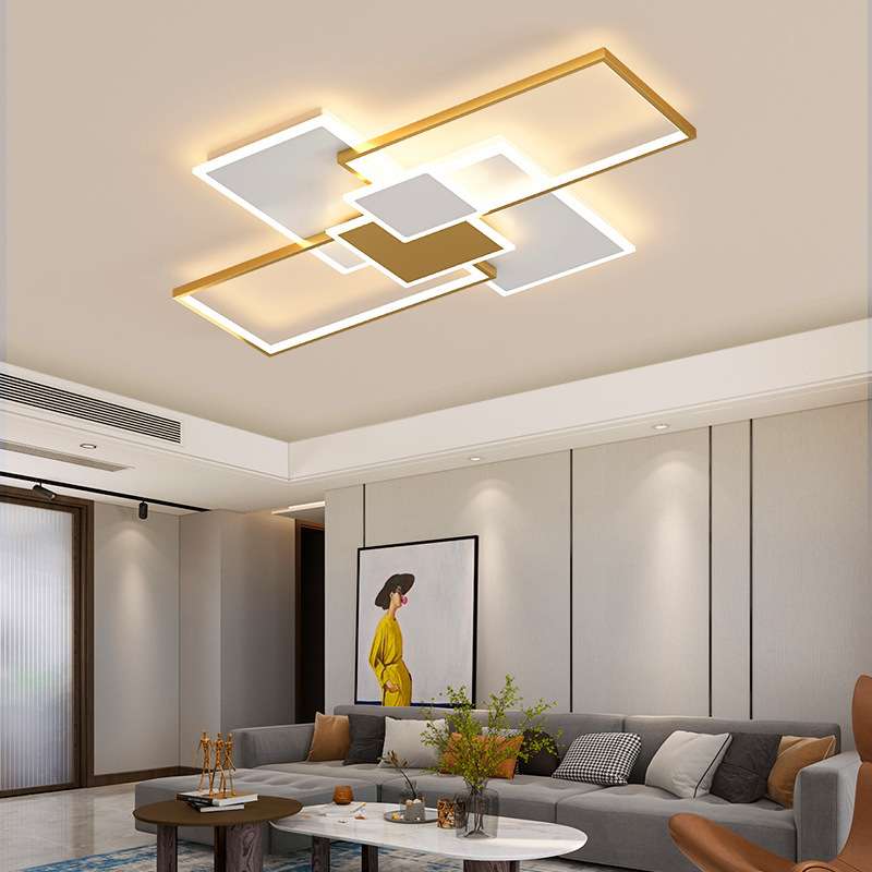 led现代简约客厅灯 北欧创意餐厅灯卧室灯具大气长方形大厅吸顶灯