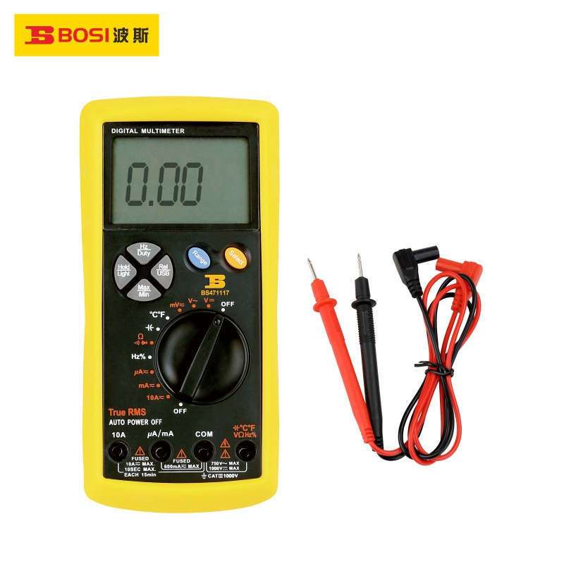 波斯工具3-5/6真有效值数字万用表BS471117电阻电容频率