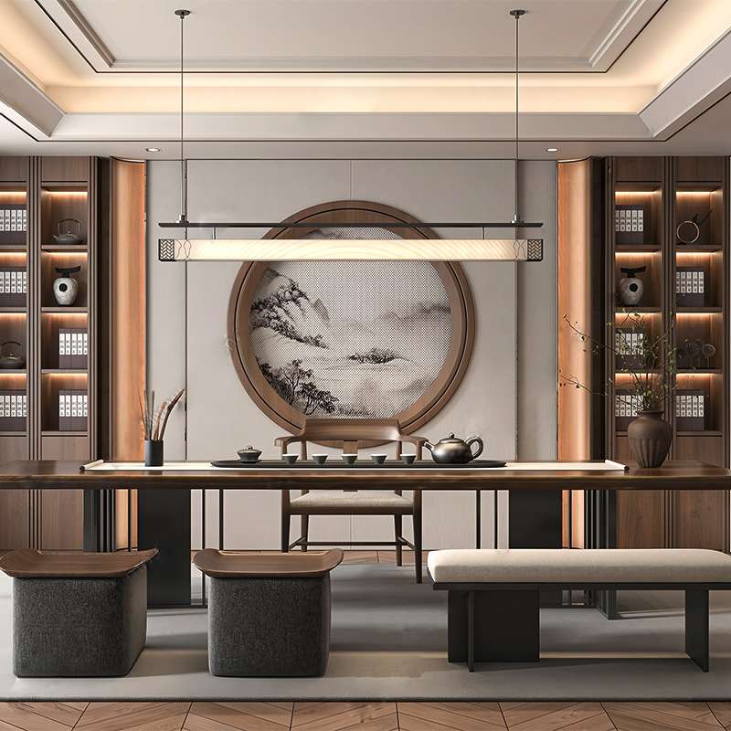 2025实木餐椅子广岛椅餐厅会议洽谈家用靠背椅咖啡店餐厅扶手椅书
