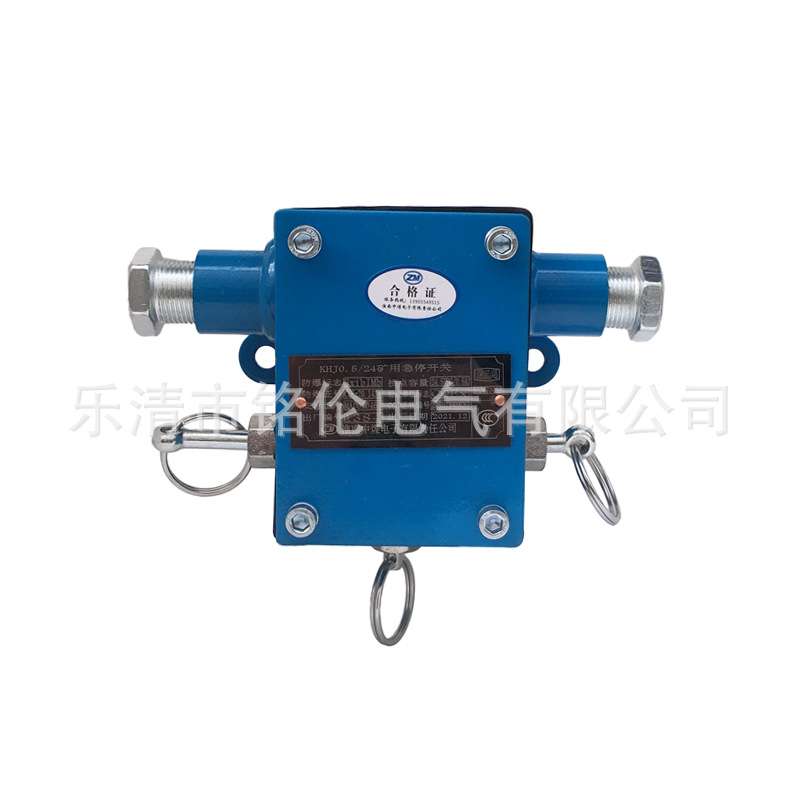 矿用急停拉线拉绳开关 KHJ0.5/24 DC24V 0.5A 本安型闭锁保护装置