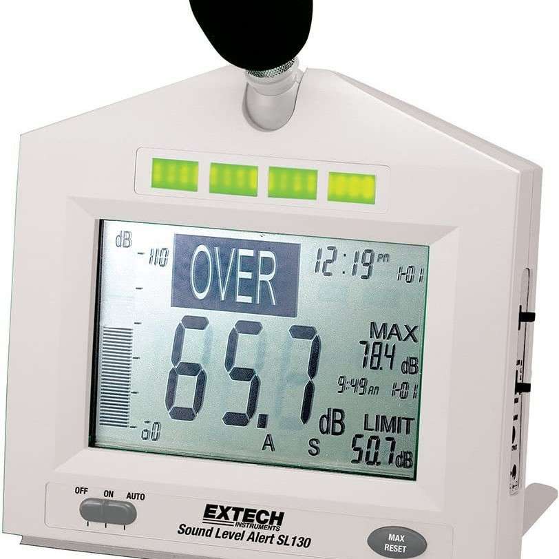 Extech SL130W 噪音计,带闹钟,白色