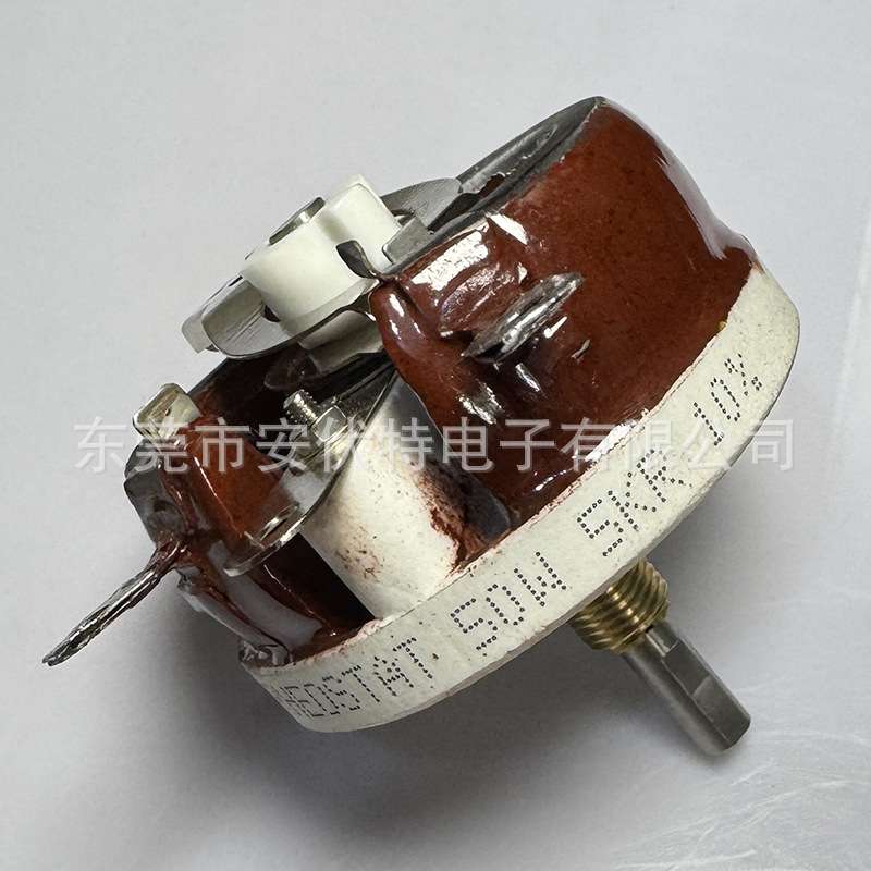 BC1大功率红色滑动变阻器瓷盘圆盘可调电阻器50W5K 10% 绕线电阻