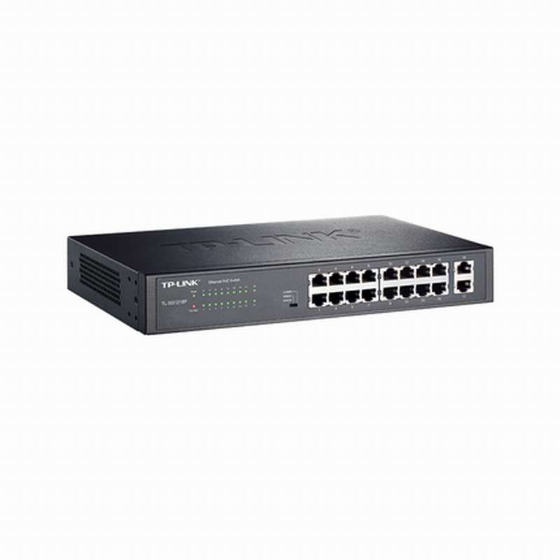 TP-LINK TL-SG1218P SG2218P 16口全千兆PoE供电交换机48V监控AP
