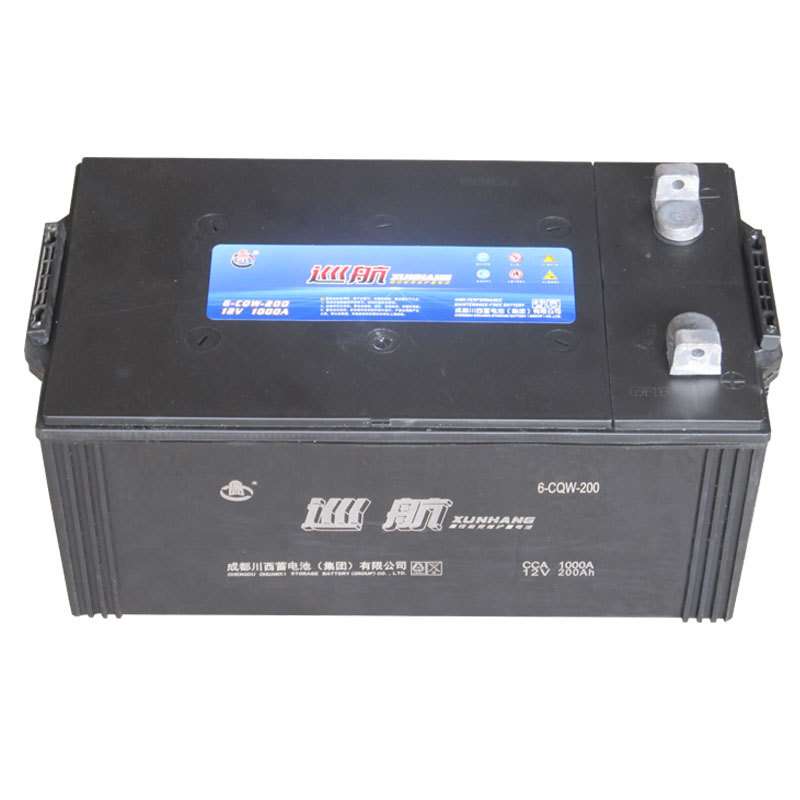 川西蓄电池6-CQW-200 船舶用免维护电瓶12V200Ah 现货 CCS认可