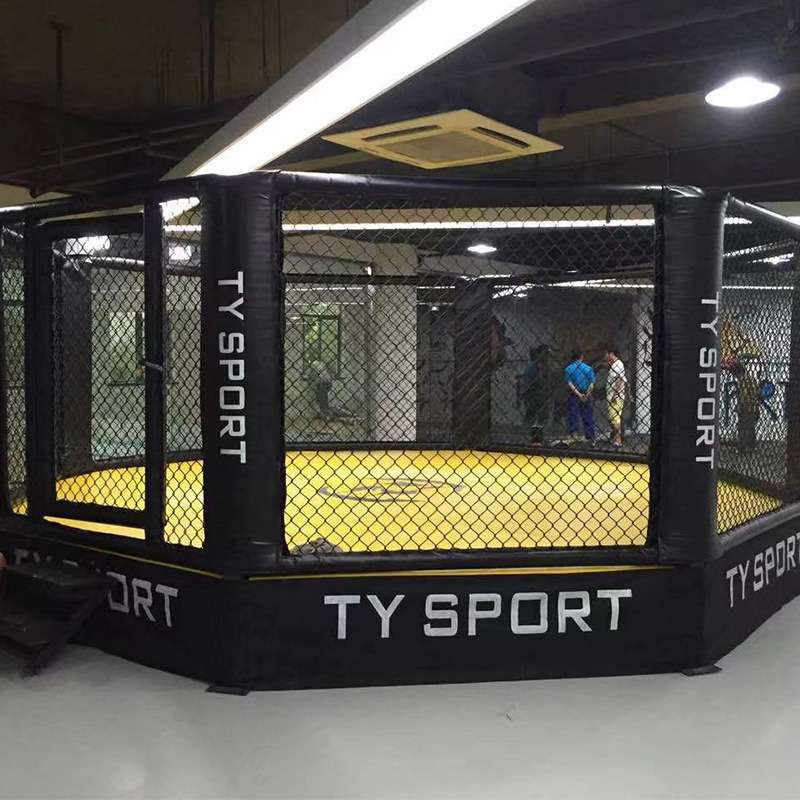 MMA比赛训练八角笼落地式擂台拳台自由搏击训练散打格斗八角笼