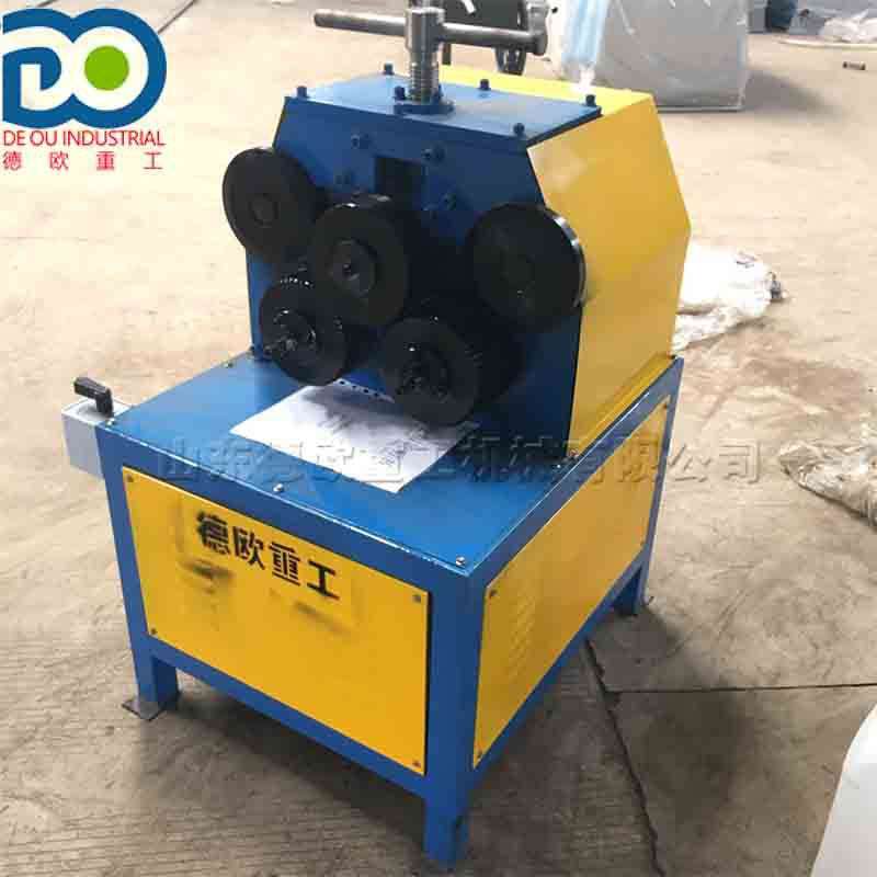 液压金属法兰角铁卷圆机 多功能扁铁盘圆机 卧式立式金属弯曲机