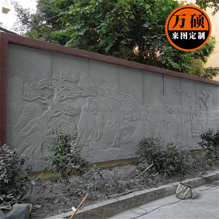 文化公园抗战石材浮雕青石人物浮雕墙景观装饰壁画小品雕塑厂家