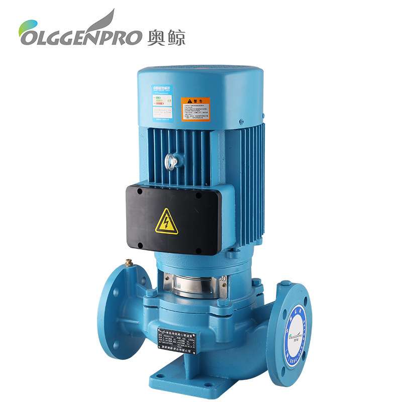 15kw 奥鲸立式管道泵 IRG锅炉管道热水循环泵工业抽水水泵厂家