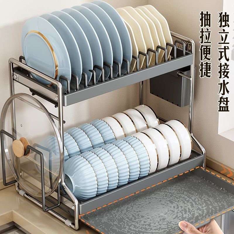 厨房碗架沥水架置物架家用碗柜台面多功能放碗盘碗筷子碗碟收纳架