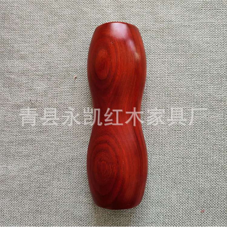 鸡翅木葫芦枕实木颈椎枕红花梨U型保健枕红花梨木按摩实木颈椎枕