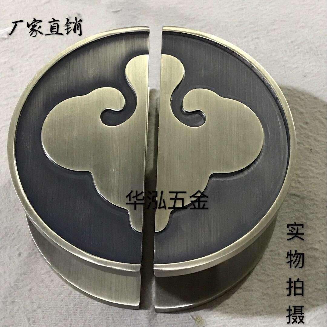 古铜仿古大门拉手 中式圆形拉手 玻璃门拉手木门把手半圆大门拉手