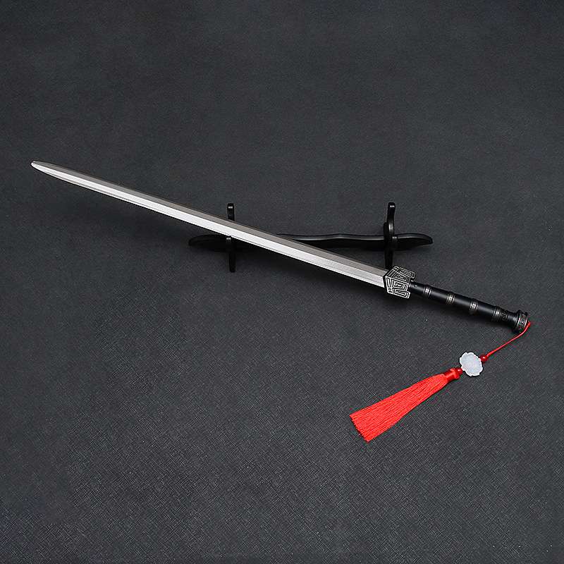 中国古代兵器王者秦始皇剑武器模型古代名剑合金兵器挂件60CM