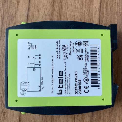 奥地利TELE 2390104  G2TF02 230VAC发动机温度监测