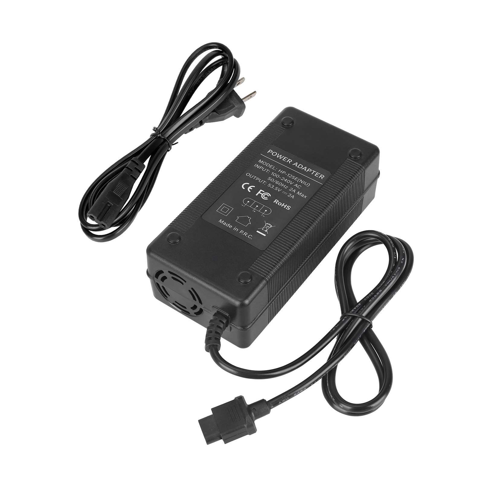 小牛53.5V足2A带风扇充电器 NIU电动滑板车的53.5V 电池充电器