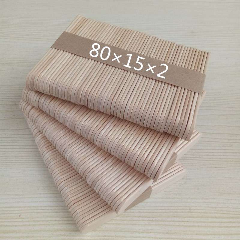 雪糕棒80*15*2mm面曲原色i冰糕棍  木棒手工模型材料一万支装