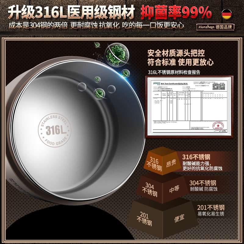不锈钢保温饭盒上班族便当盒汤饭碗学生可微波炉加热餐盒套装