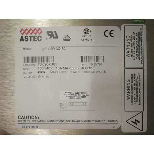 电源 MP1-3Q-3Q-30 73-690-0185 出售 带质保 OK 成色好
