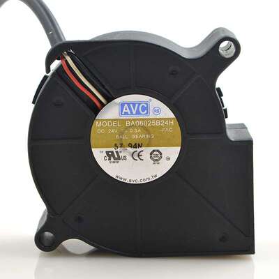 AVC BA06025B24H 24V 0.3A 3线 6CM 6025 烧烤炉涡轮离心鼓风机