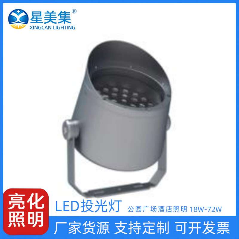 18W36W72W室外桥梁庭院绿化灯市政园林防水射灯户外公园投射灯