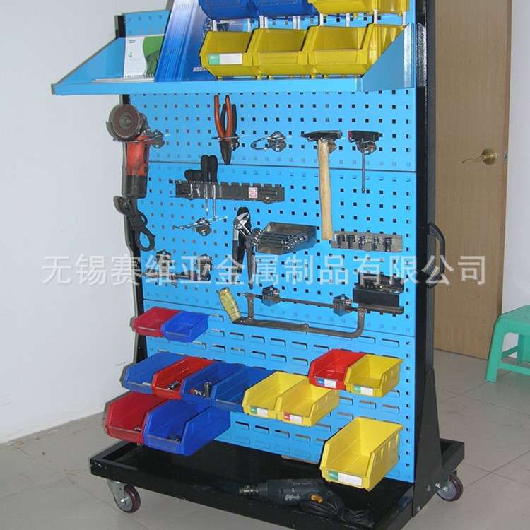 厂家生产物料整理架 赛维亚零件车间工具架移动式双面物料整理架
