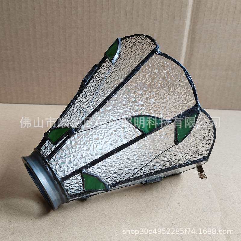 浪漫地中海蒂凡尼吊灯玻璃灯罩法式复古餐厅灯罩走廊床头吊灯灯罩
