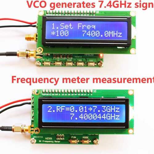 频率计 HF RF frequency meter 2.4G 3G 5.8G 6G 7G 1Hz~7.3GHz
