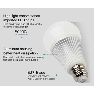 MILIGHT 9W RGB+CCT LED Bulb FUT012 灯泡 智能家居不含遥控