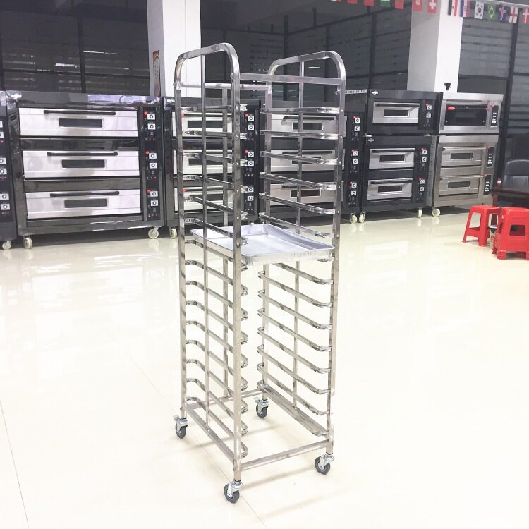 商用不锈钢烤盘车烤盘架12盘15盘30盘冷却架直销各种尺寸饼盘架